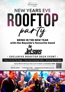 The Balaclava Hotel New Year's Eve Rooftop Party for NYE Melbourne 2025/2026