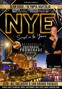 NYE H2O presents Sunset on the Yarra New Year's Eve for NYE Melbourne 2025/2026